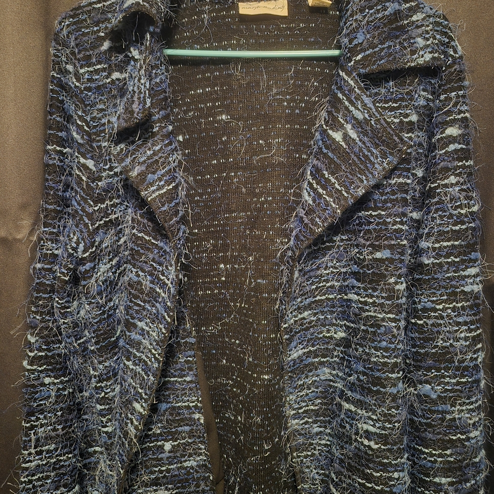 Marsh Landing Blue and Black Textured Blazer